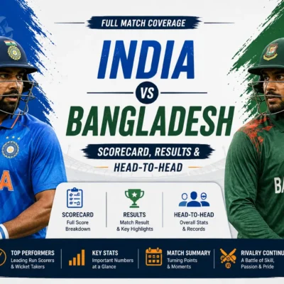 India vs Bangladesh Scorecard, Results & Head-to-Head