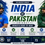 India vs Pakistan Cricket Results & Head-to-Head