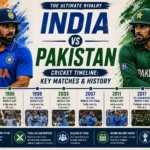India vs Pakistan Cricket Timeline Key Matches & History