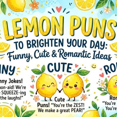 Lemon Puns to Brighten Your Day Funny, Cute & Romantic Ideas