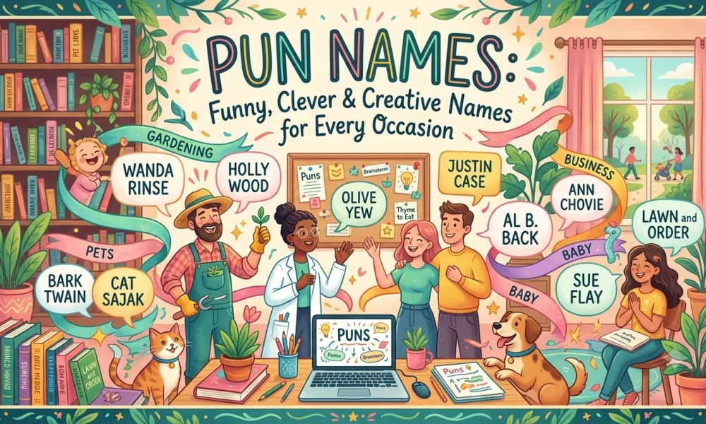 Pun Names Funny, Clever & Creative Names for Every Occasion