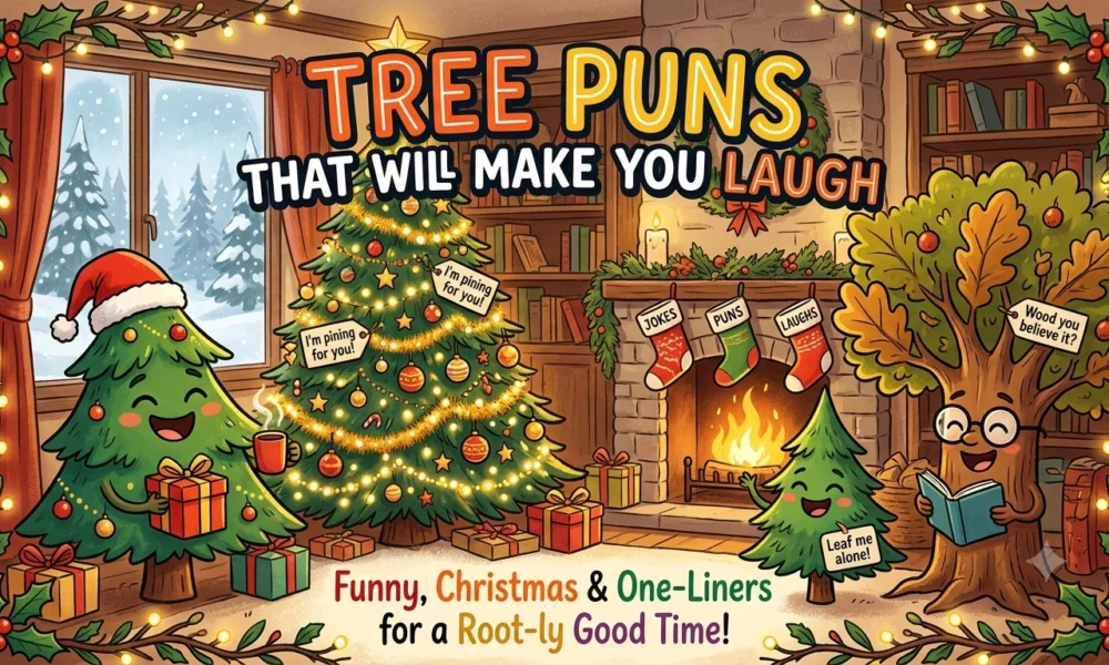 Tree Puns That Will Make You Laugh Funny, Christmas & One-Liners.