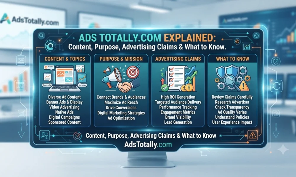 AdsTotally.com Explained Content, Purpose, Advertising Claims & What to Know.