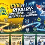 CSK vs LSG Rivalry Complete IPL Timeline, Results & Key Moments