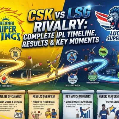 CSK vs LSG Rivalry Complete IPL Timeline, Results & Key Moments