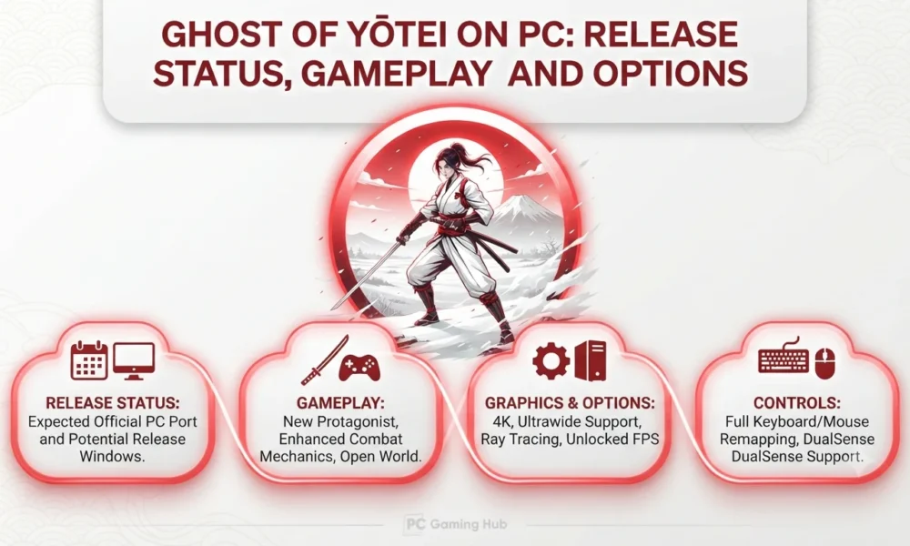 Ghost of Yōtei on PC Release Status, Gameplay and Options.