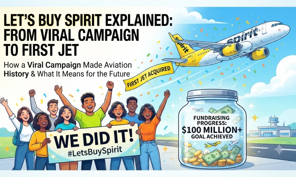 Let’s Buy Spirit Explained From Viral Campaign to First Jet.