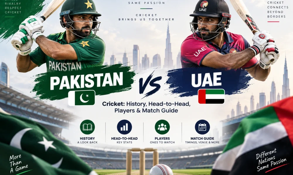 Pakistan vs UAE Cricket History, Head-to-Head, Players & Match Guide.