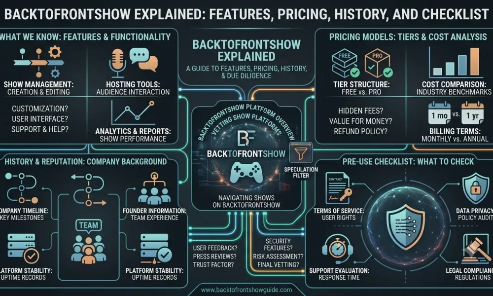 BacktoFrontShow Explained Features, Pricing, History and What to Check Before Using It.