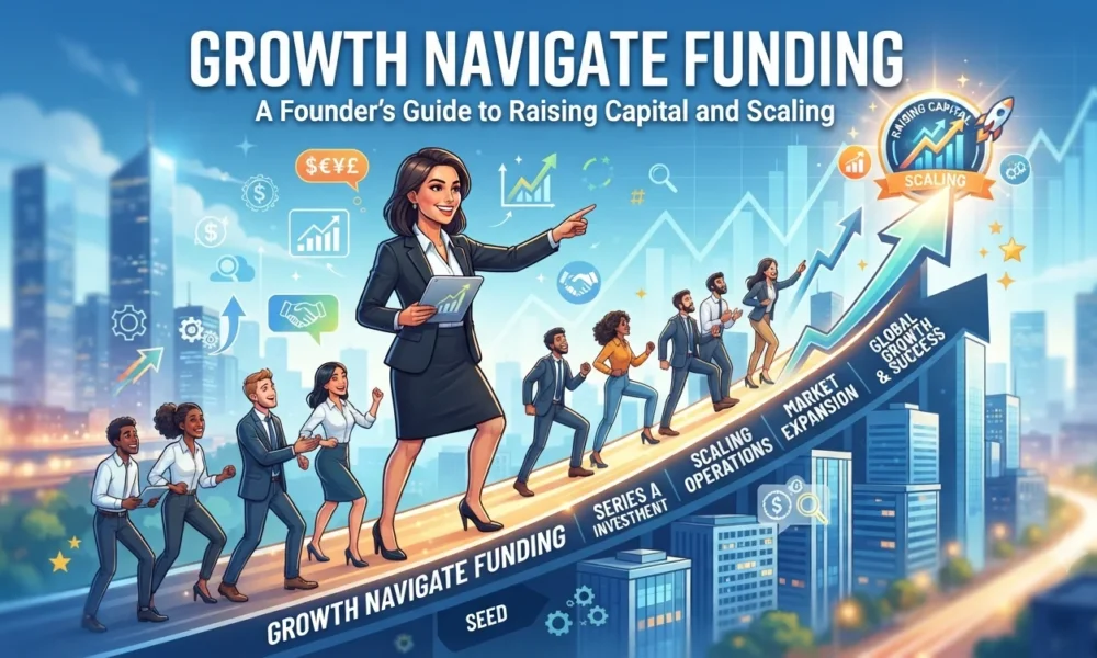 Growth Navigate Funding A Founder’s Guide to Raising Capital and Scaling.