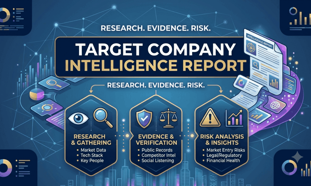 How to Build a Target Company Intelligence Report Research, Evidence and Risk Analysis